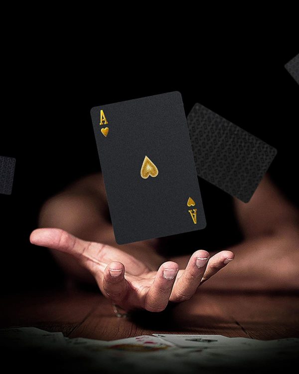 SolarMatrix Carte da Poker Impermeabile - Nero