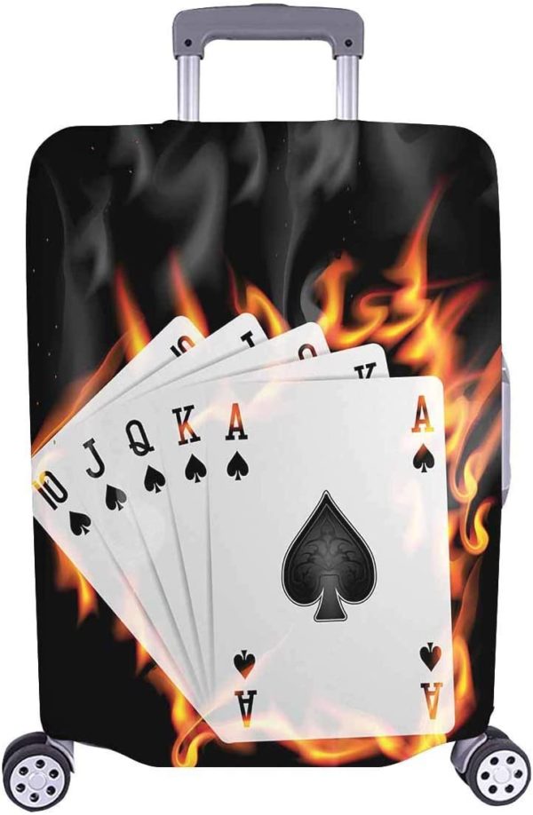 Bagaglio da viaggio con carte da poker Burn in Fire